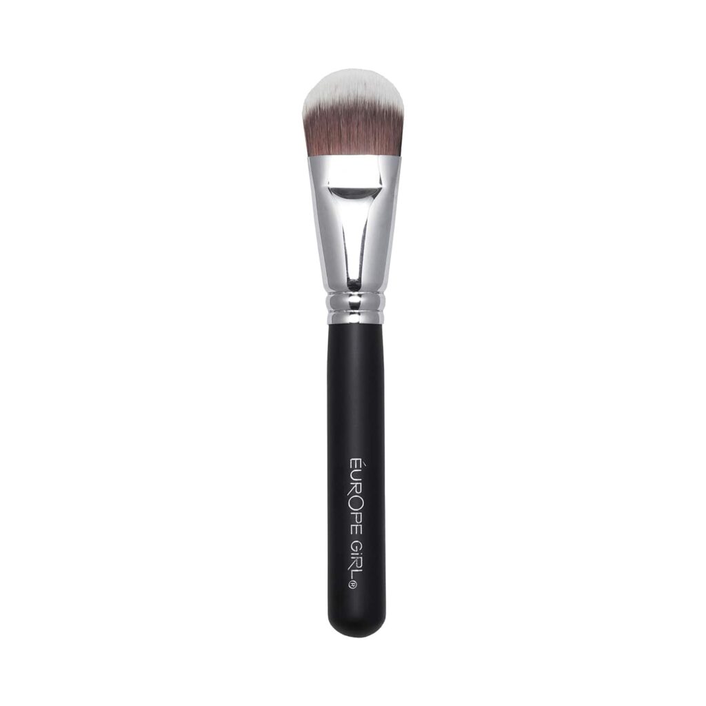 Europe Girl 64 Foundation Brush - Black & Silver - Europe Girl