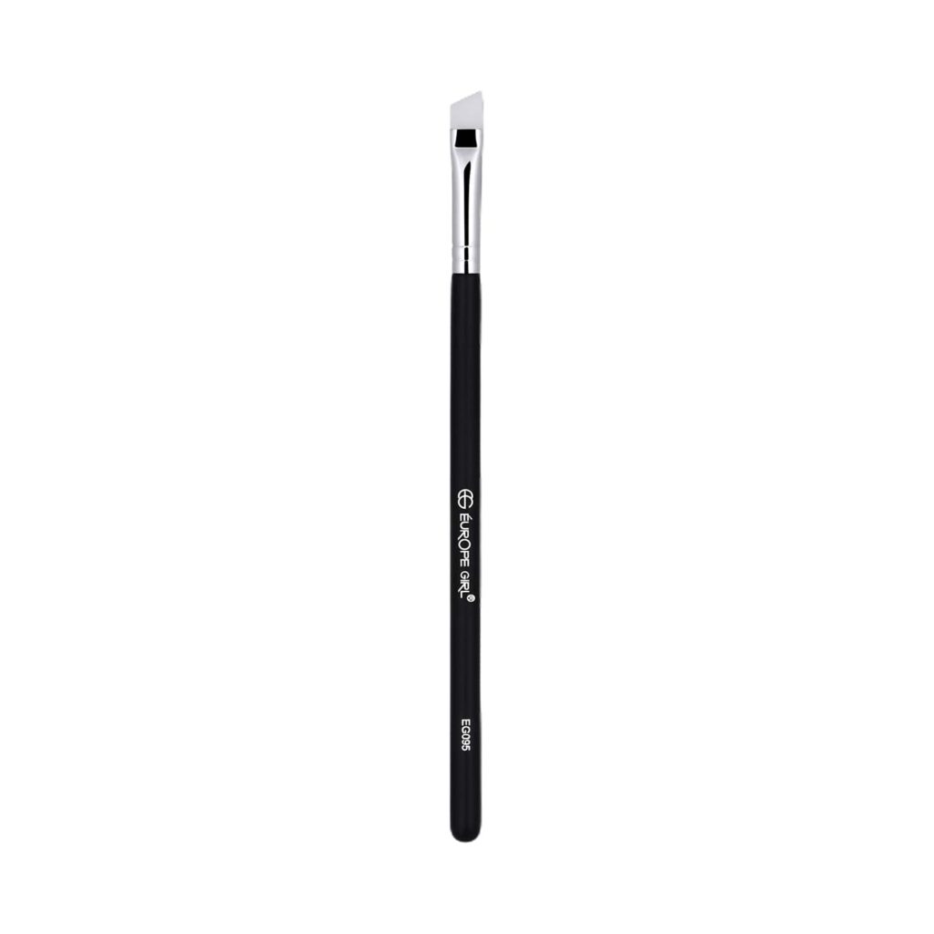 Europe Girl 95 Angled Eyebrow Brush - Black & Silver - Europe Girl