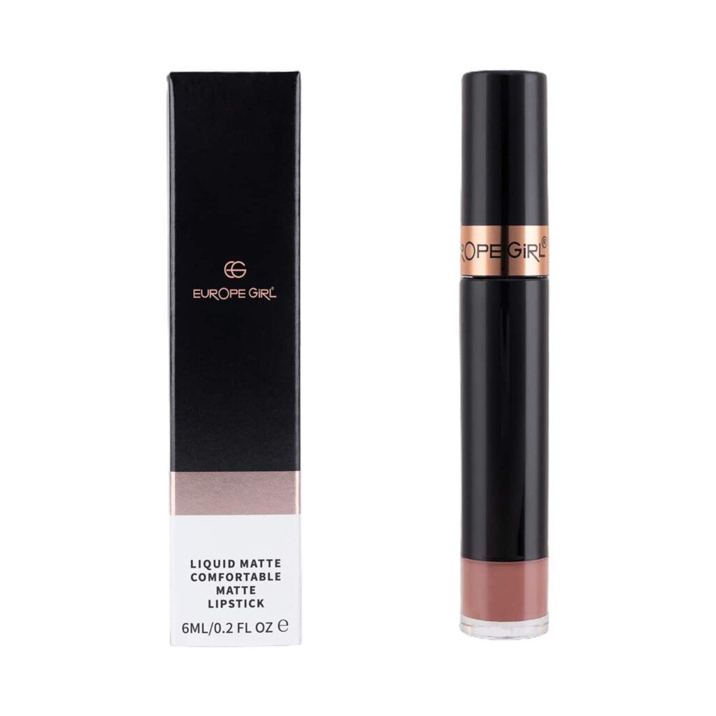 Europe Girl Comfortable Matte Liquid Lipstick - EG 01 Amara (6ml) - Europe Girl