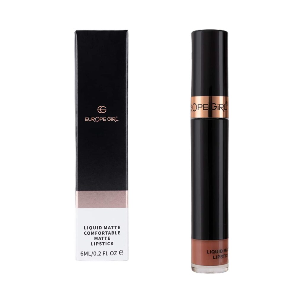 Europe Girl Comfortable Matte Liquid Lipstick - EG 02 Kinza (6ml) - Europe Girl