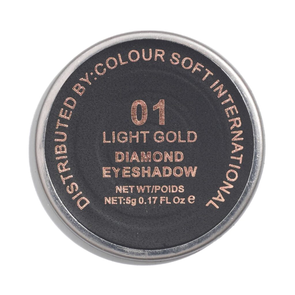 Europe Girl Diamond Eyeshadow Refill Pan - 01 Light Gold (5g) - Europe Girl