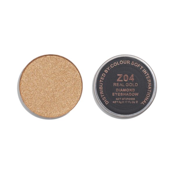 Europe Girl Diamond Eyeshadow Refill Pan - 04 Real Gold (5g) - Europe Girl