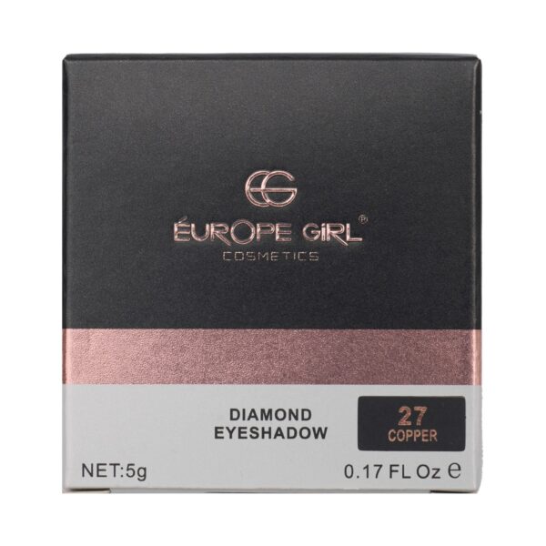 Europe Girl Diamond Eyeshadow Refill Pan - 27 Copper (5g) - Europe Girl