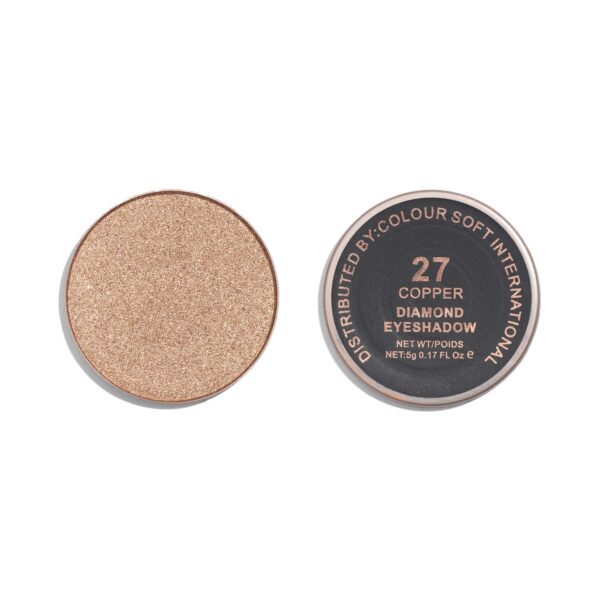 Europe Girl Diamond Eyeshadow Refill Pan - 27 Copper (5g) - Europe Girl