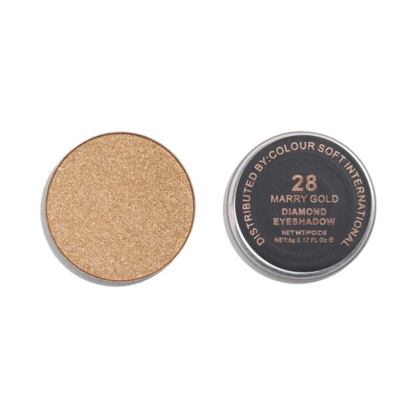 Europe Girl Diamond Eyeshadow Refill Pan - 28 Marry Gold (5g) - Europe Girl