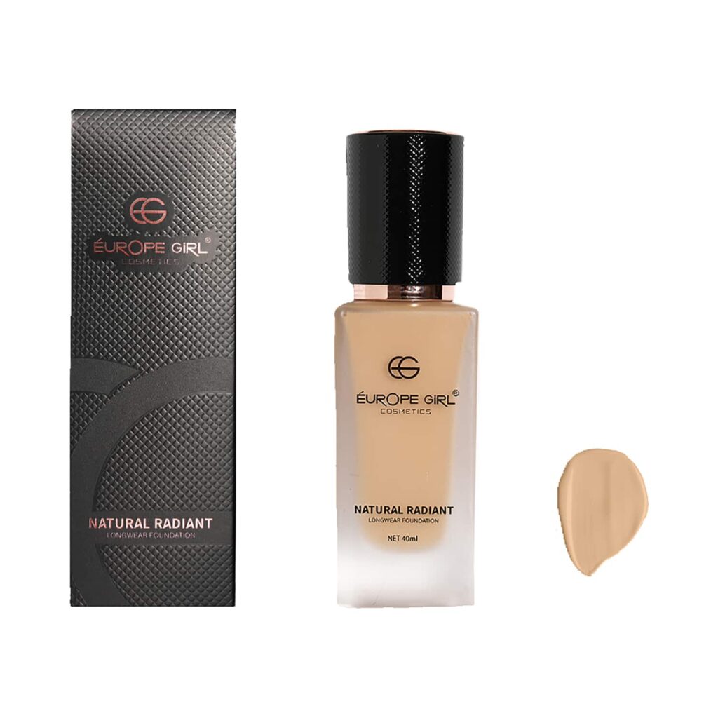 Europe Girl Natural Radiant Foundation - M4 Linen (40ml) - Europe Girl