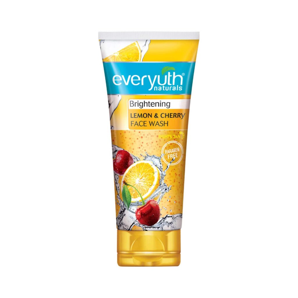 Everyuth Naturals Brightening Lemon & Cherry Face Wash (150g) - Everyuth Naturals