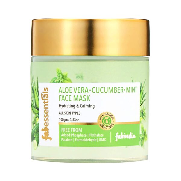 Fabessentials by Fabindia Aloe Vera Cucumber And Mint Face Mask (100g) - Fabessentials by Fabindia