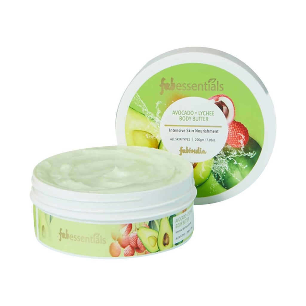Fabessentials by Fabindia Avocado Lychee Body Butter (200g) - Fabessentials by Fabindia