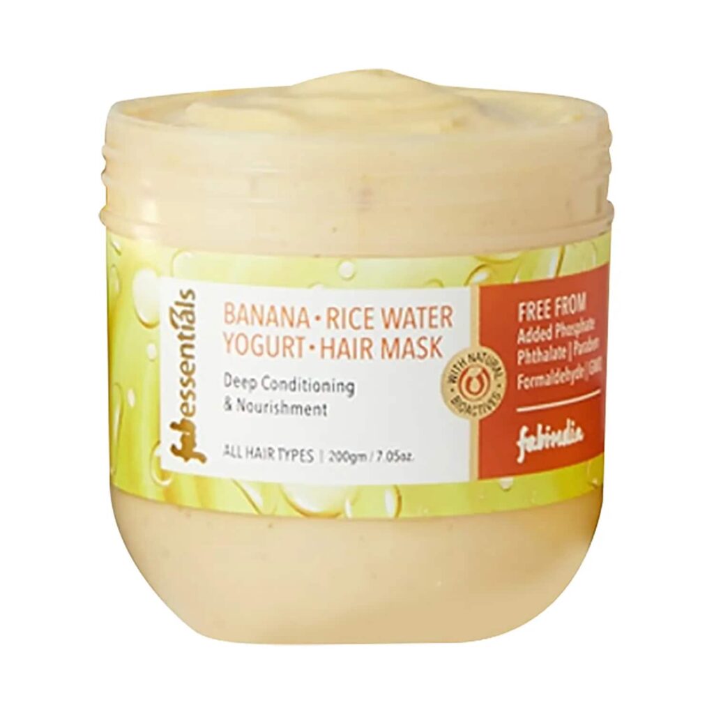 Fabessentials by Fabindia Banana Rice Water Yogurt Hair Mask (200g) - Fabessentials by Fabindia