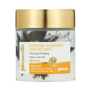 Fabessentials by Fabindia Charcoal Chamomile Face Pack (100g) - Fabessentials by Fabindia