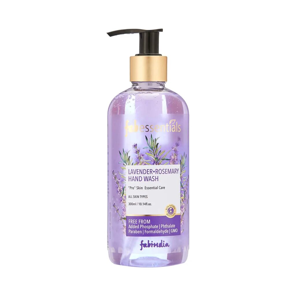 Fabessentials by Fabindia Lavender Rosemary Hand Wash (300ml) - Fabessentials by Fabindia