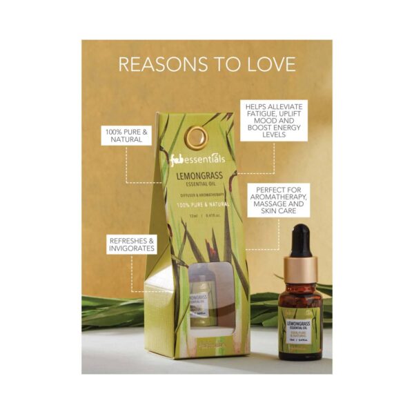 Fabessentials by Fabindia Lemongrass Essential Oil (12 ml) - Fabessentials by Fabindia
