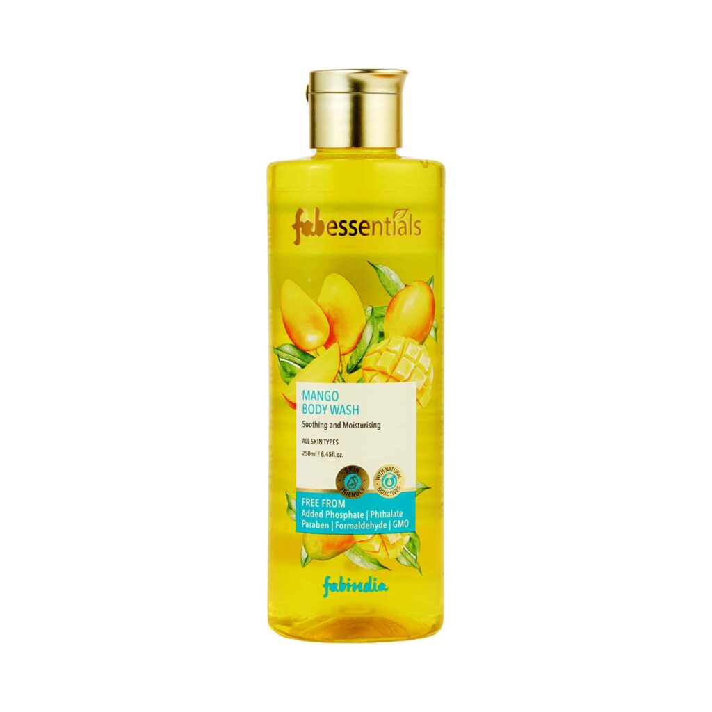 Fabessentials by Fabindia Mango Body Wash With The Goodness Of Olive Oil (250ml) - Fabessentials by Fabindia