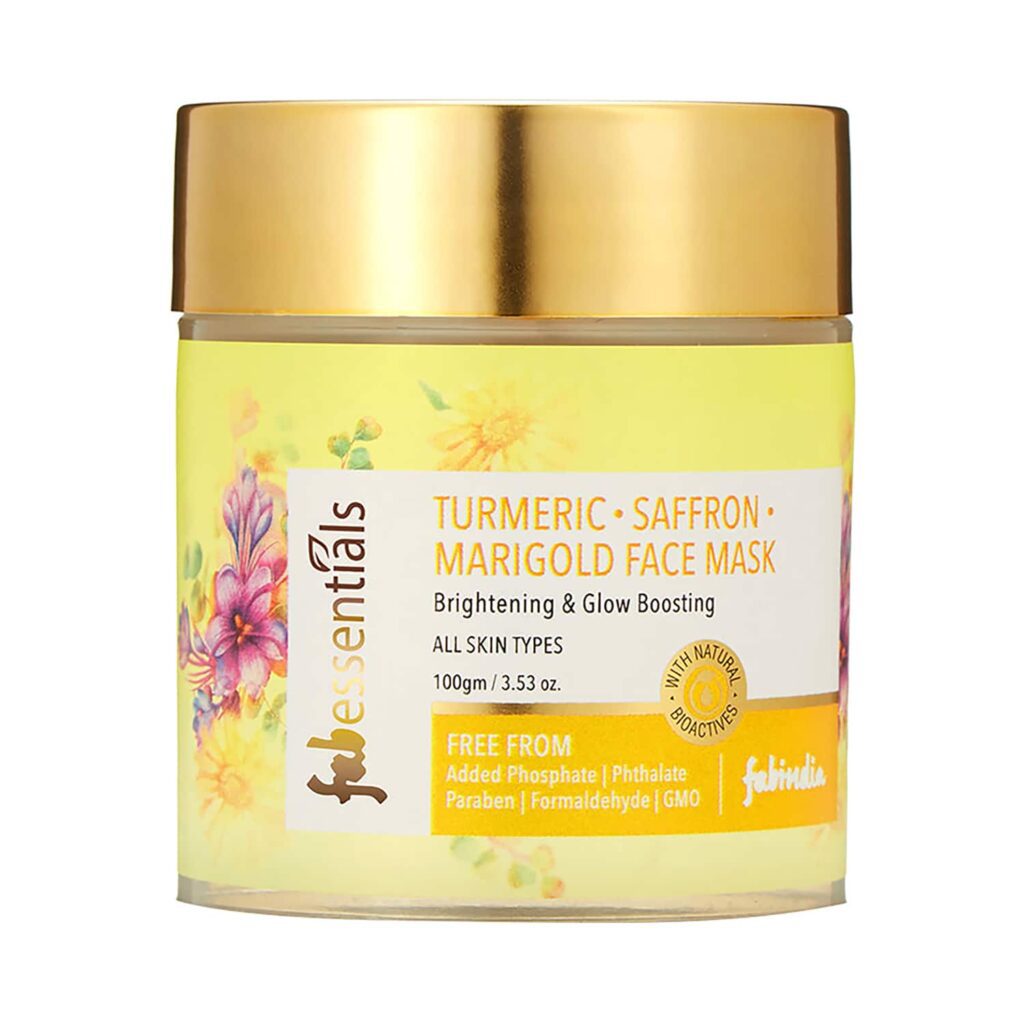 Fabessentials by Fabindia Turmeric Saffron And Marigold Face Mask (100g) - Fabessentials by Fabindia