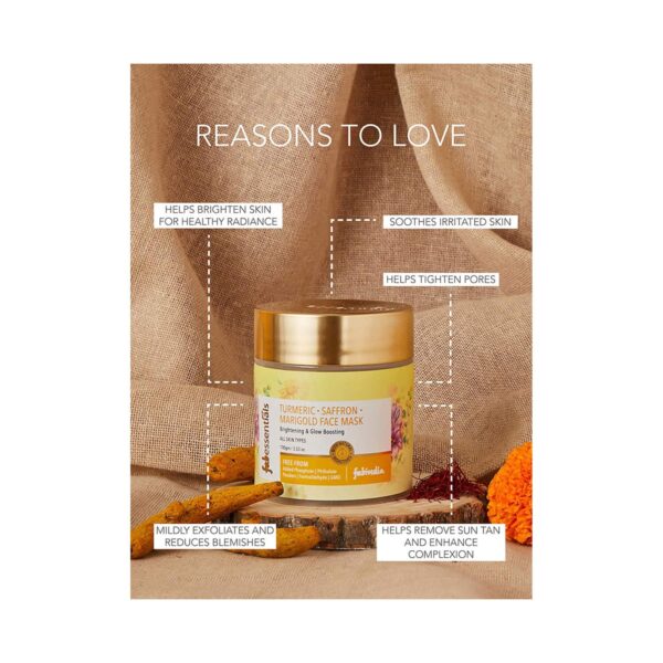 Fabessentials by Fabindia Turmeric Saffron And Marigold Face Mask (100g) - Fabessentials by Fabindia