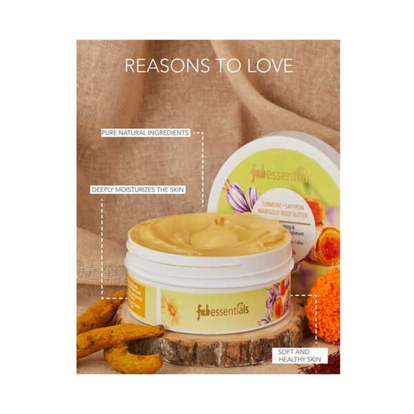 Fabessentials by Fabindia Turmeric Saffron Marigold Body Butter (200g) - Fabessentials by Fabindia