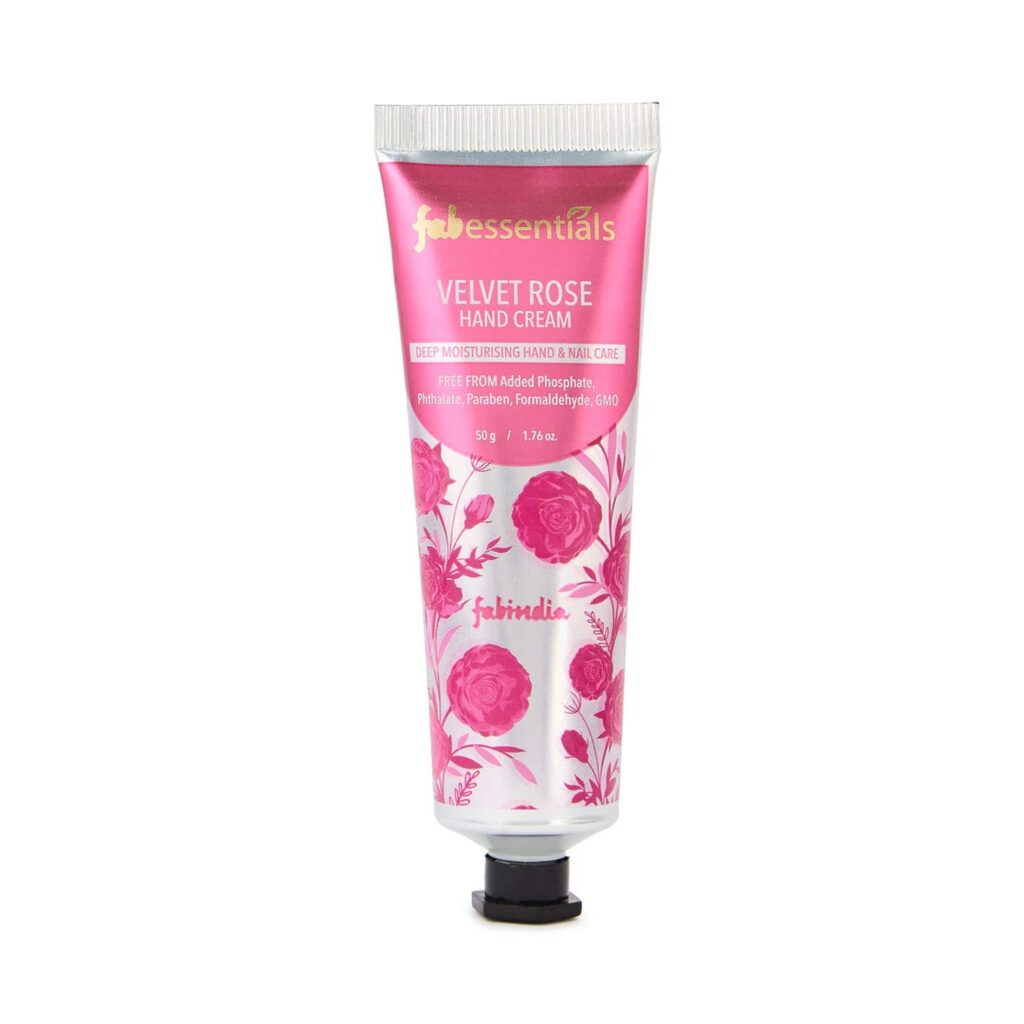 Fabessentials by Fabindia Velvet Rose Hand Cream (50 g) - Fabessentials by Fabindia