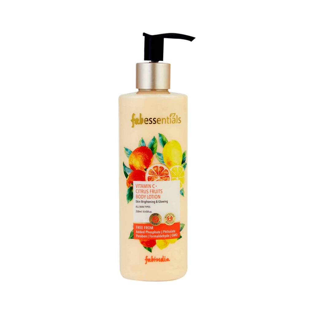 Fabessentials by Fabindia Vitamin C Citrus Fruits Body Lotion (250ml) - Fabessentials by Fabindia
