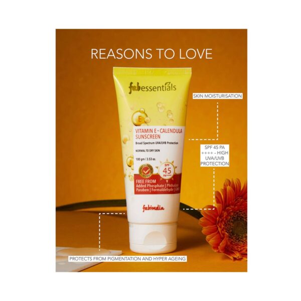 Fabessentials by Fabindia Vitamin E Calendula Sunscreen (100g) - Fabessentials by Fabindia