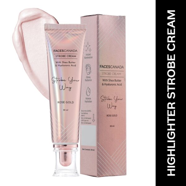 Faces Canada 2-Step Glow Getter Makeup Kit - Rose Gold Strobe Cream(30 ml), Tinted Moisturizer(35 g) - Faces Canada