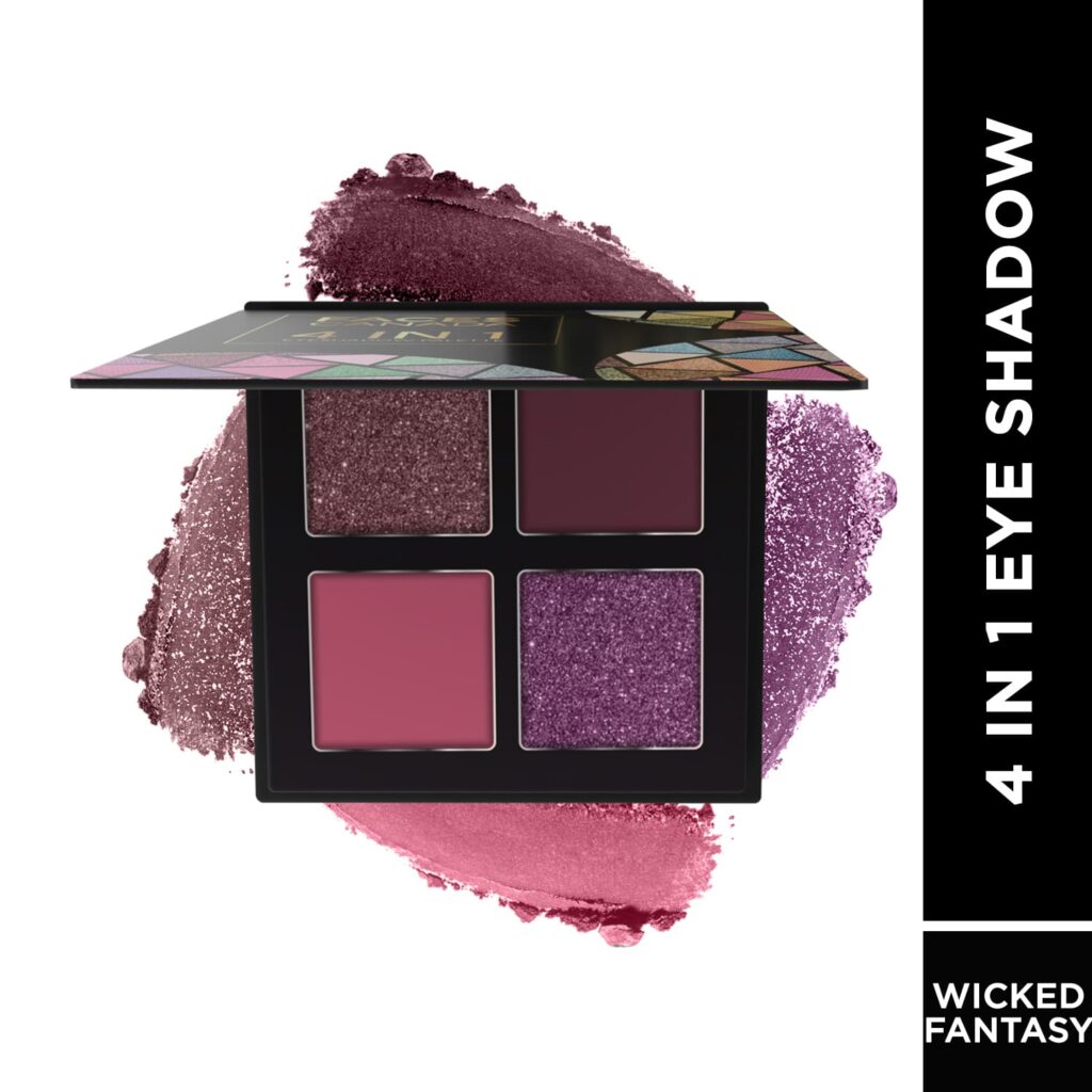 Faces Canada 4 IN 1 Eyeshadow Palette - Wicked Fantasy 03, Shimmer & Matte (4.8 g) - Faces Canada