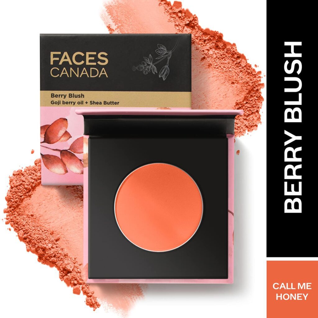 Faces Canada Berry Blush - Call Me Honey 02, Lightweight Long Lasting Ultra-Matte HD Finish (4 g) - Faces Canada
