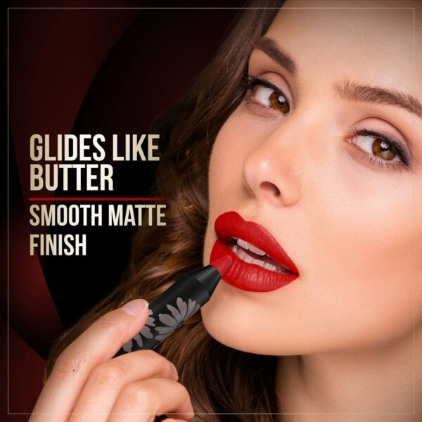 Faces Canada Comfy Matte Lip Crayon - Dramaqueen 04, 8HR Long Stay, No Dryness (2.8 g) - Faces Canada