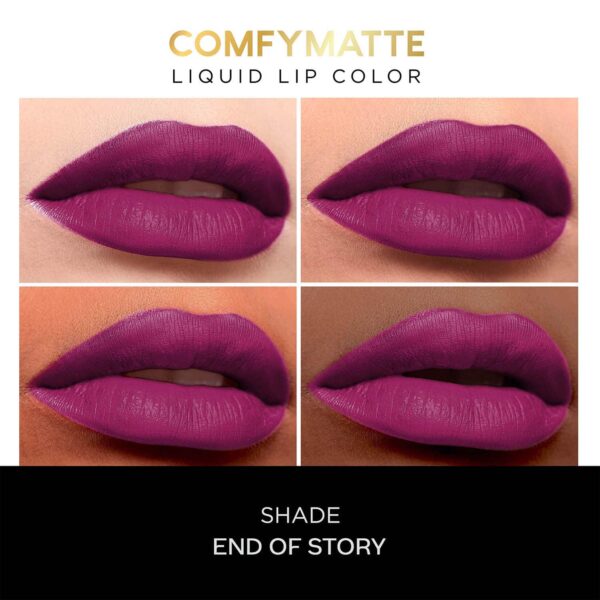 Faces Canada Comfy Matte Liquid Lipstick 10HR Stay No Dryness - End Of Story 03 (3 ml) - Faces Canada