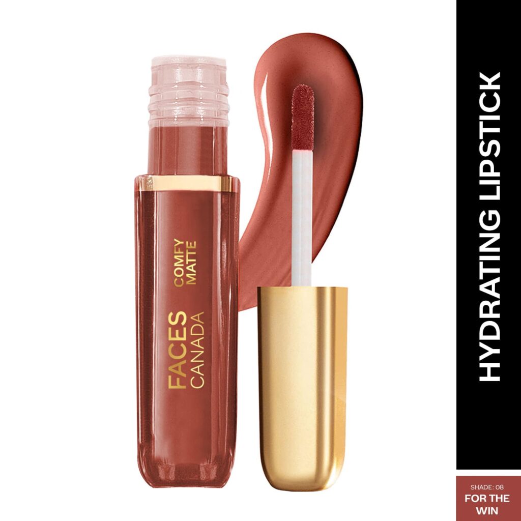 Faces Canada Comfy Matte Liquid Lipstick 10HR Stay No Dryness - For The Win 08 (3 ml) - Faces Canada