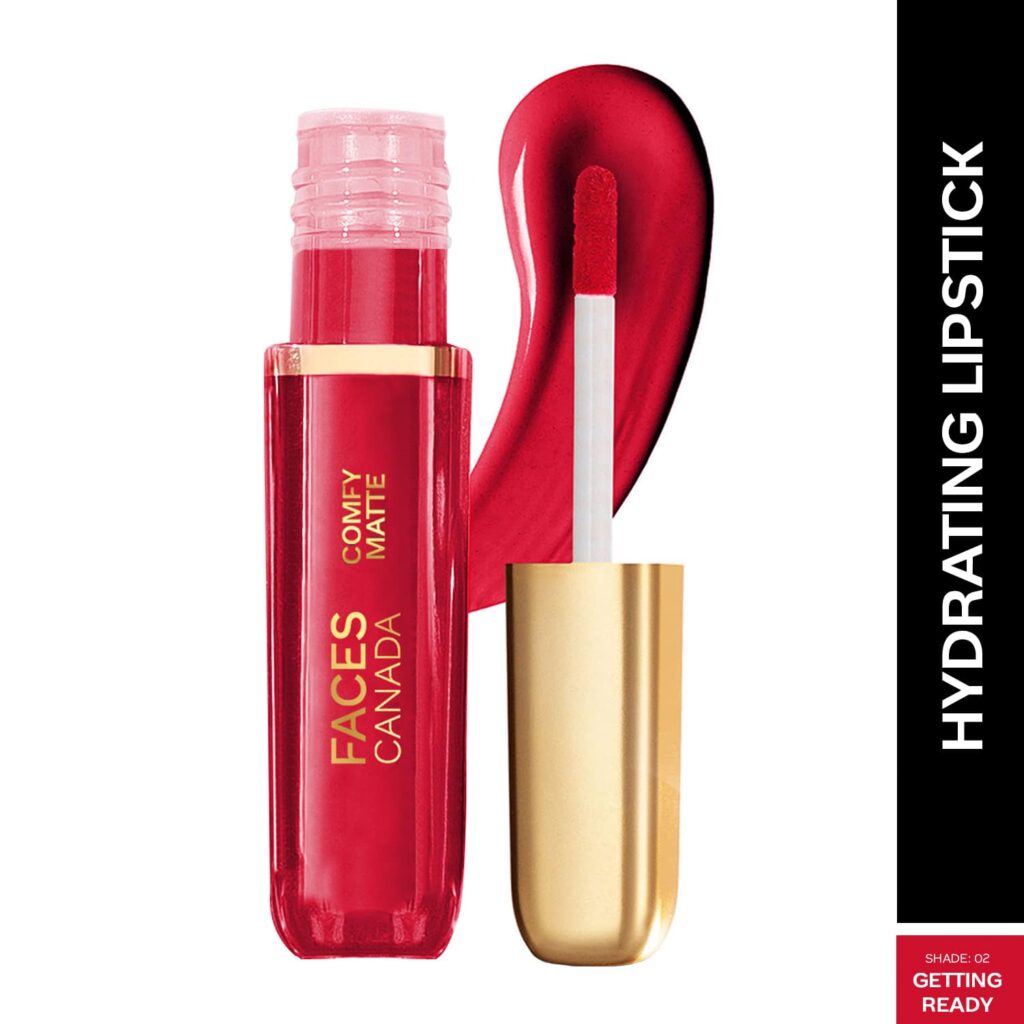 Faces Canada Comfy Matte Liquid Lipstick 10HR Stay No Dryness - Getting Ready 02 (3ml) - Faces Canada