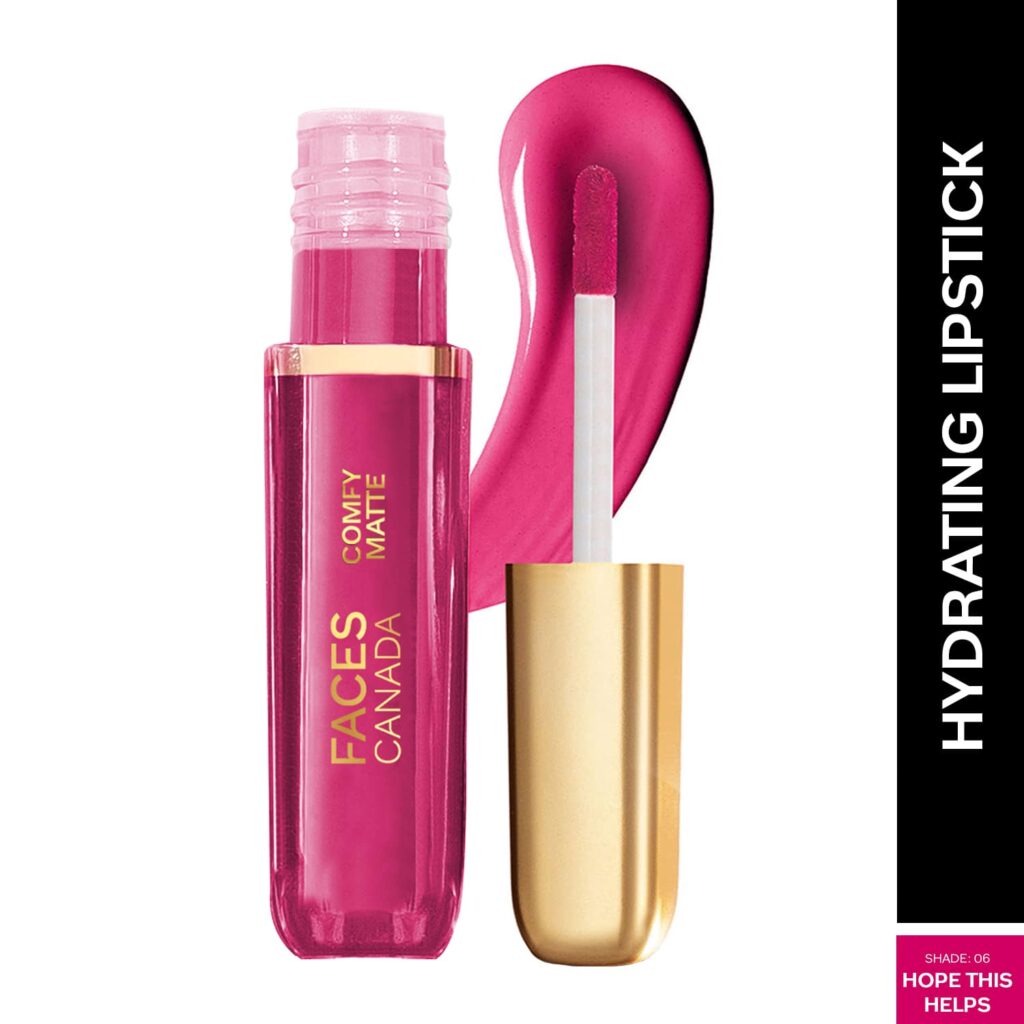 Faces Canada Comfy Matte Liquid Lipstick 10HR Stay No Dryness - Hope This Helps 06 (3ml) - Faces Canada