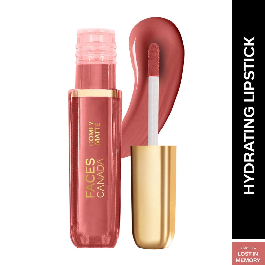 Faces Canada Comfy Matte Liquid Lipstick 10HR Stay No Dryness - Lost In Memory 24 (3 ml) - Faces Canada