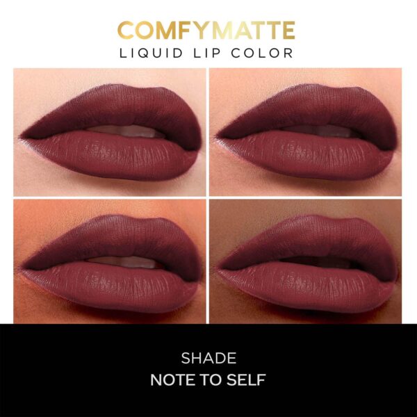 Faces Canada Comfy Matte Liquid Lipstick, 10HR Stay, No Dryness - Note To Self 07 (3 ml) - Faces Canada