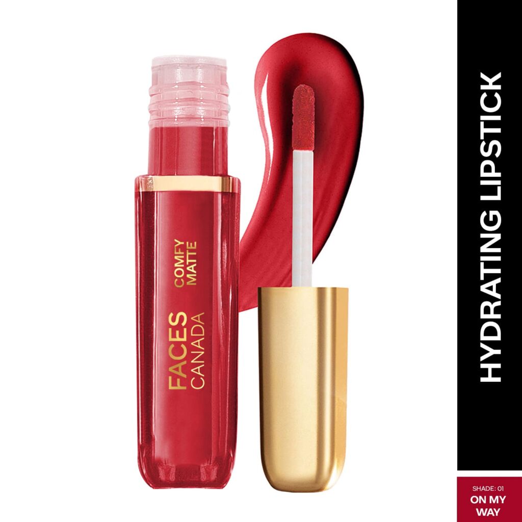 Faces Canada Comfy Matte Liquid Lipstick 10HR Stay No Dryness - On My Way 01 (3 ml) - Faces Canada