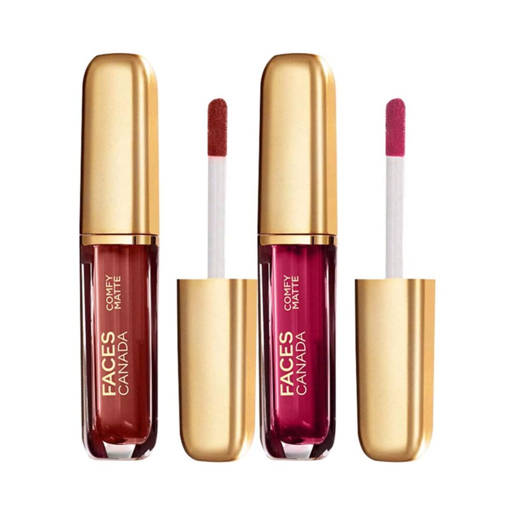 Faces Canada Comfy Matte Liquid Lipstick (2Pcs) - Faces Canada