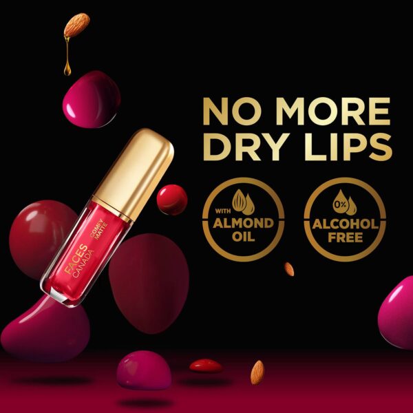Faces Canada Comfy Matte Liquid Lipstick - No Big Deal 12, 10HR Stay, No Dryness (1.2 ml) - Faces Canada