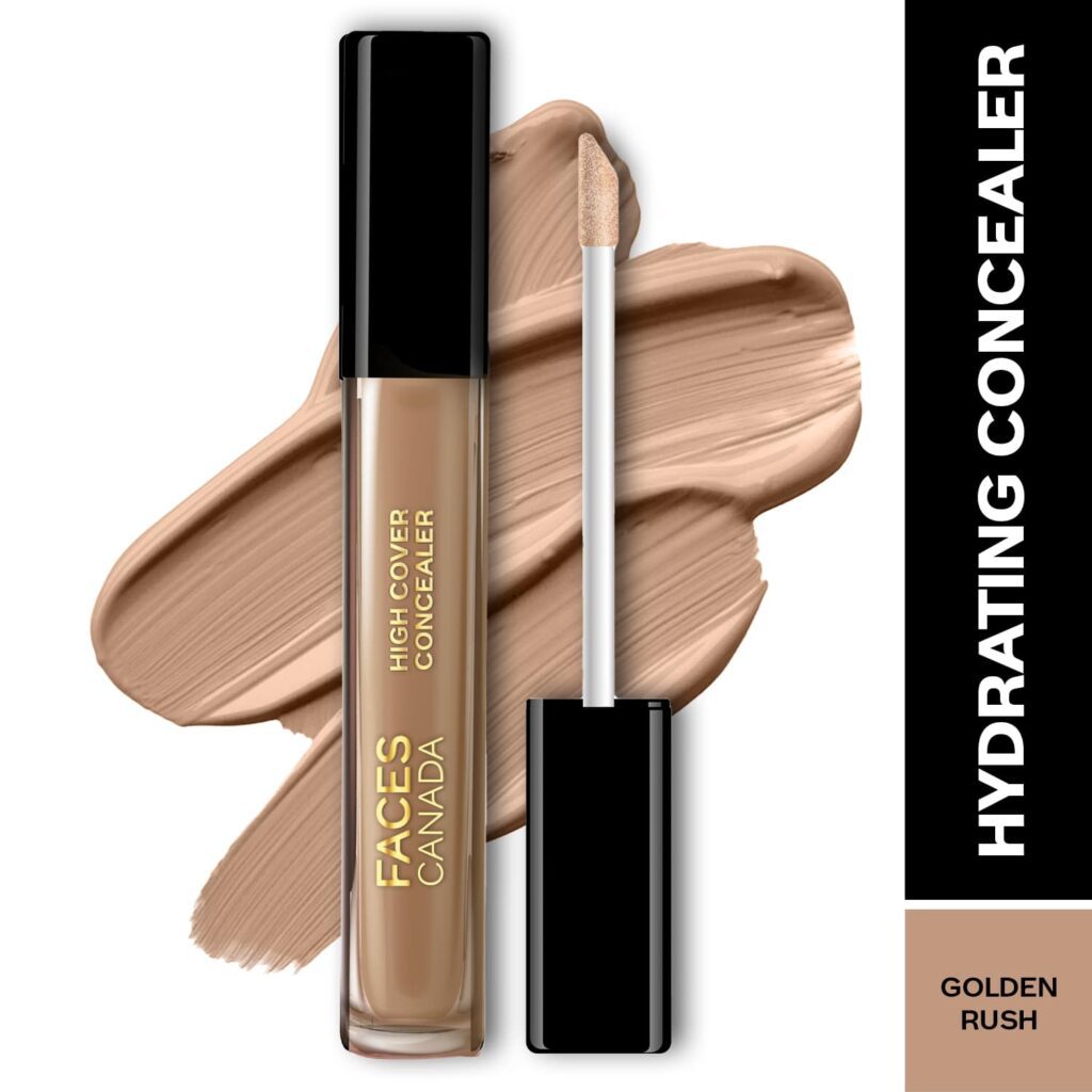 Faces Canada High Cover Concealer - Golden Rush 06, Blends Easily, Natural Finish (4 ml) - Faces Canada