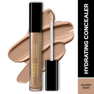 Faces Canada High Cover Concealer - Golden Rush 06, Blends Easily, Natural Finish (4 ml) - Faces Canada
