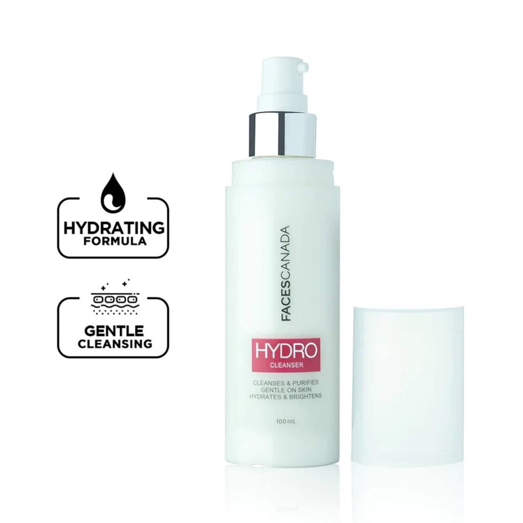 Faces Canada Hydro Gentle Cleanser, Cleanses Deeply, Hydrates & Purifies Skin (100 ml) - Faces Canada