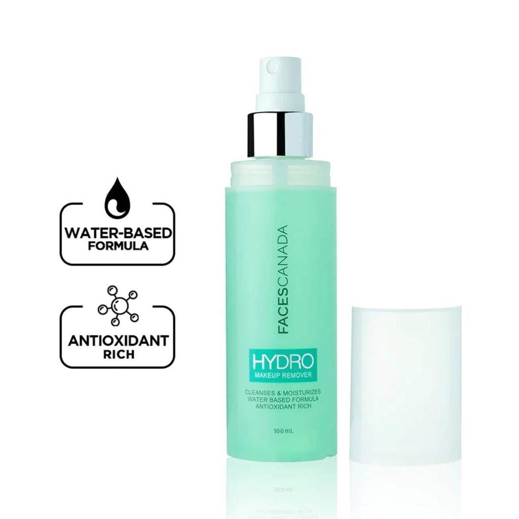 Faces Canada Hydro Make Up Remover, Cleanses & Moisturizes For Eyes, Lips & Face Makeup (100 ml) - Faces Canada