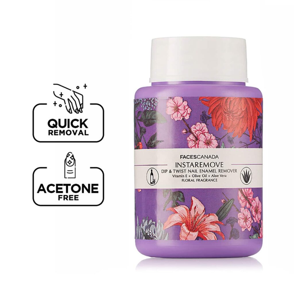 Faces Canada InstaRemove Dip & Twist Nail Enamel Remover, Floral Fragrance (80 ml) - Faces Canada