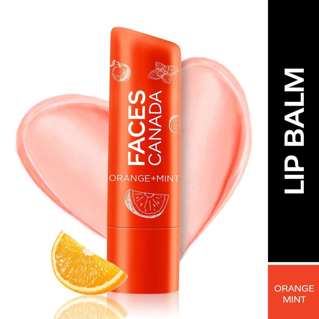 Faces Canada Lip Balm - Orange Mint 01, Orange Tint, SPF 15, 12 HR Moisturization (4.5 g) - Faces Canada