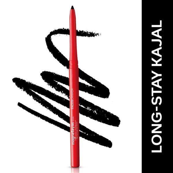 Faces Canada Lip & Eye Combo - HD Lip Crayon (Tea Rose) + Magneteyes Kajal - Faces Canada