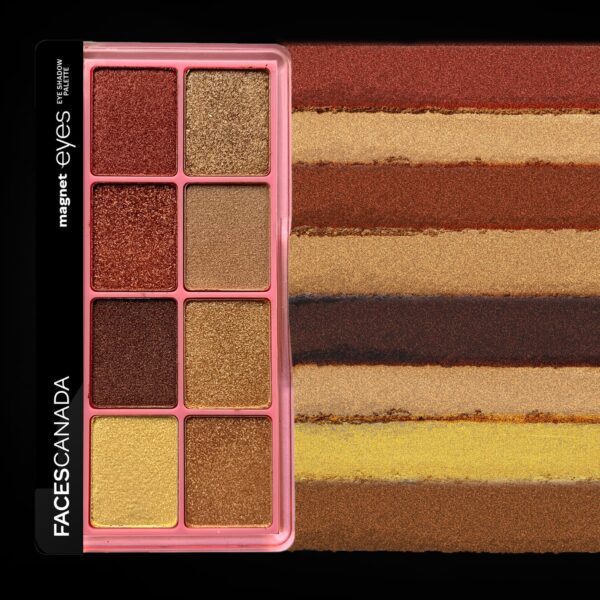Faces Canada Magneteyes 8 in 1 Eyeshadow Palette - The Artisans, Intensely Pigmented (6.4 g) - Faces Canada