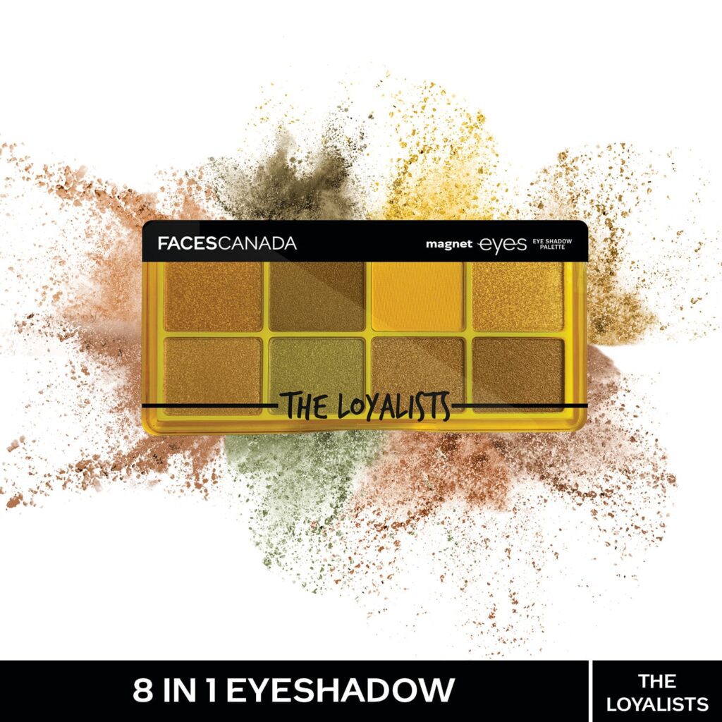 Faces Canada Magneteyes 8 in 1 Eyeshadow Palette - The Loyalists, Intensely Pigmented (6.4 g) - Faces Canada