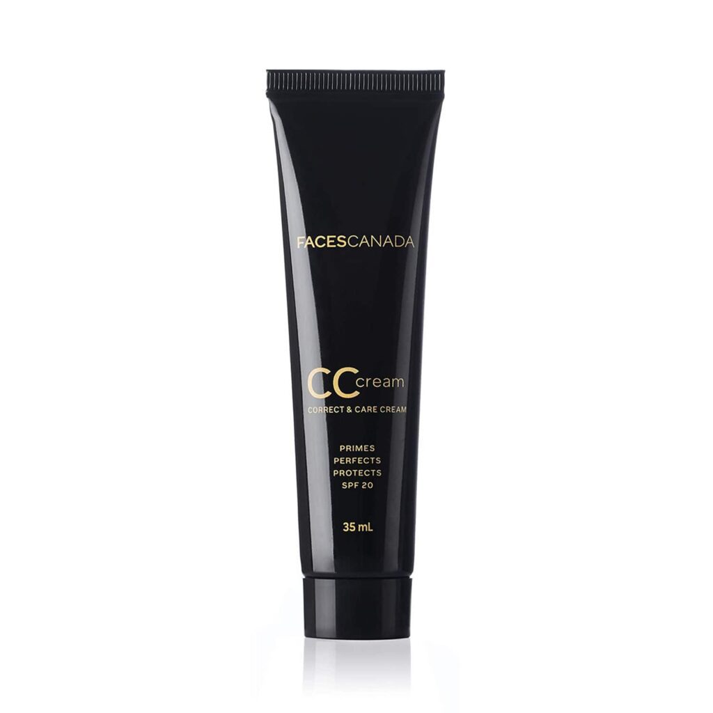 Faces Canada SPF 20 CC Cream - Natural 01, Correct & Care Tinted Cream, Dewy Finish (35 ml) - Faces Canada