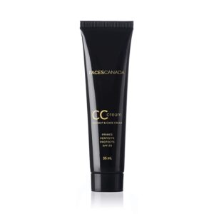 Faces Canada SPF 20 CC Cream - Natural 01, Correct & Care Tinted Cream, Dewy Finish (35 ml) - Faces Canada