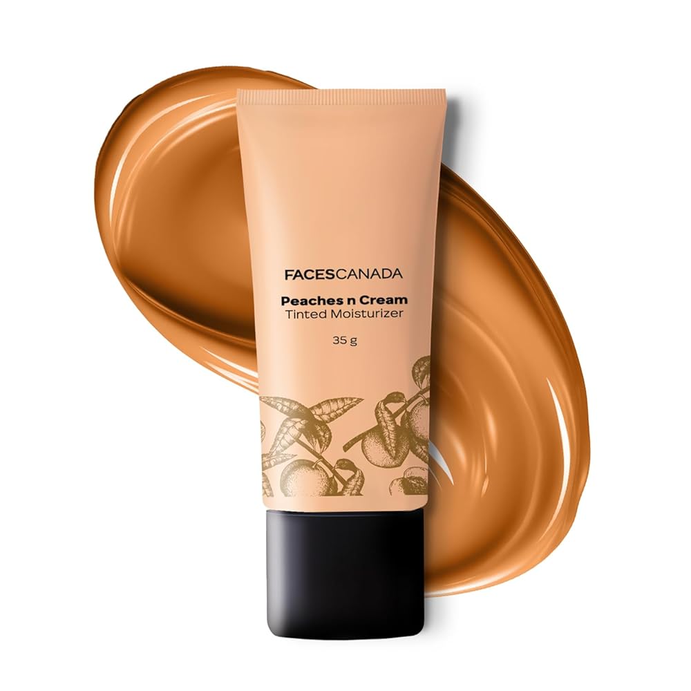 FACES CANADA Tinted Moisturizer - Peaches N Cream - Honey Beige 03, 35g | Hydrating, Lightweight, Non-Oily with Natural Glowy Finish | Sheer Buildable Coverage for Daily Use |...
