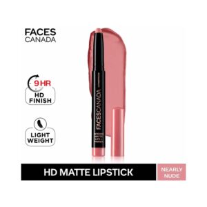 Faces Canada Ultime Pro HD Intense Matte Lips + Primer - 08 Nearly Nude (1.4g) - Faces Canada
